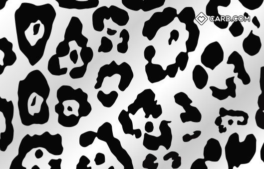 leopard print design card