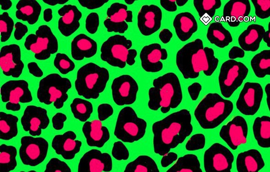 Leopard Print Design Card Prepaid Visa Leopard Print